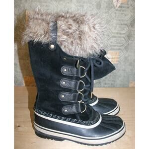Sorel Joan of Arctic Black Leather Insulated Boots 8 / 39